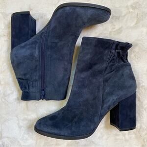 Arturo Chiang Rakel Block Heel Zip Ankle Bootie Women’s 9.5 Gathered Heel Boot